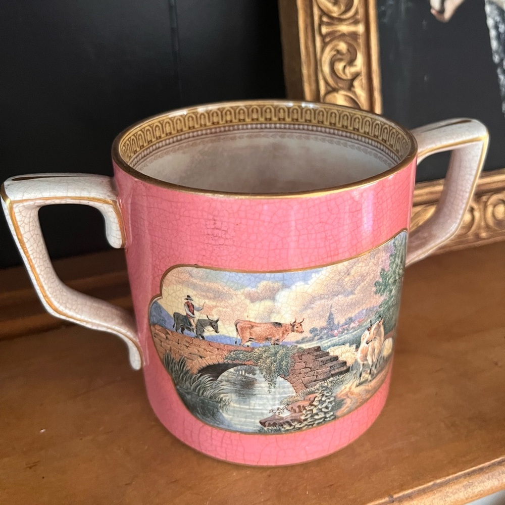 3/20 Vintage Fenton Double handle Mug 📚